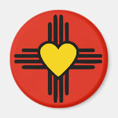 Zia hartsymbool magneet (Voorkant)