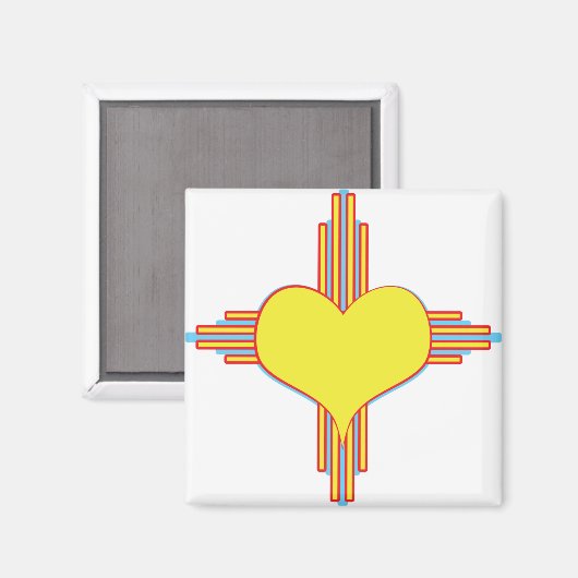 Zia Heart Magneet (Voorkant / Achterkant)