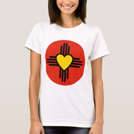 Zia Heart Symbol T-shirt (Voorkant)