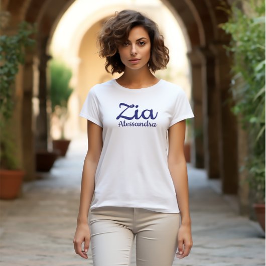 Zia Italiaanse tante tante T-shirt
