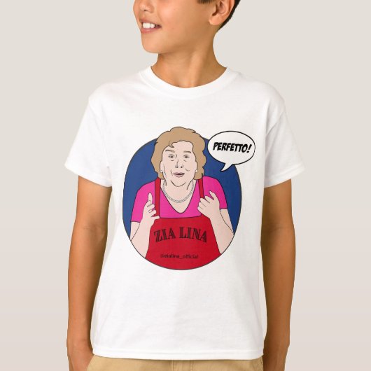 Zia Lina "Perfetto!" KINDER T-shirt (Voorkant)