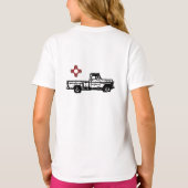 Zia Rising back, Zia Bob small front Tshirt (Achterkant)