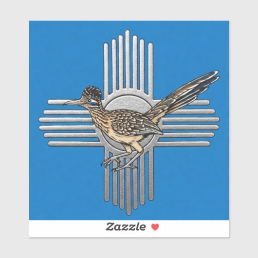 Zia Road Runner Sticker (Vel)