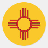 Zia Ronde Sticker (Voorkant)