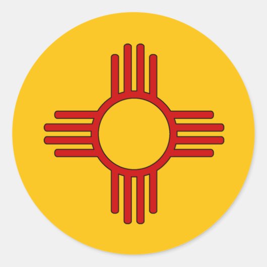 Zia Ronde Sticker (Voorkant)