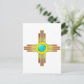 Zia Sonne - Zia Pueblo - Kraft Symbol Briefkaart (Staand voorkant)
