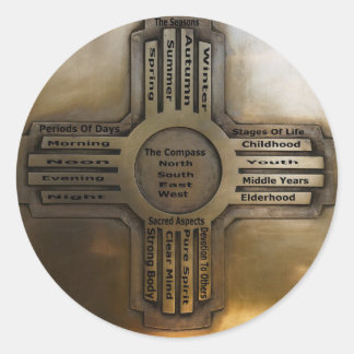 Zia (staat New Mexico) Ronde Sticker