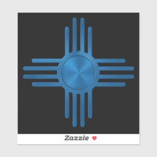 Zia Sun Blauw  Sticker