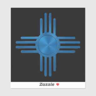 Zia Sun Blue  Sticker