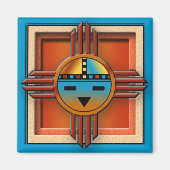 Zia Sun Face Magneet (Voorkant)