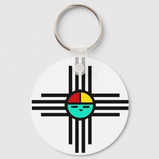 Zia Sun God Sleutelhanger (Voorkant)