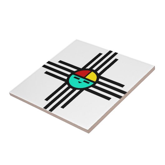 Zia Sun God Tegeltje (Zijkant)