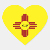 Zia Sun Puro Nuevo Mexico Hart Sticker (Voorkant)