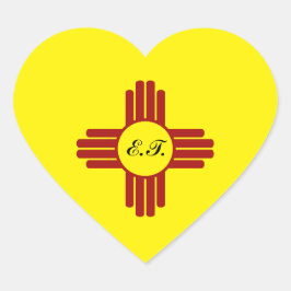 Zia Sun Puro Nuevo Mexico Hart Sticker