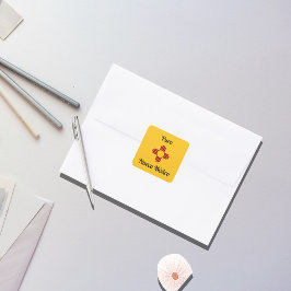 Zia Sun Puro Nuevo Mexico Vierkante Sticker