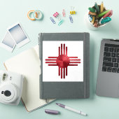 Zia Sun Red  Sticker (iPad Cover)