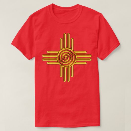 Zia Sun Spiral Zia Pueblo New Mexico I 1 T-shirt (Design voorkant)