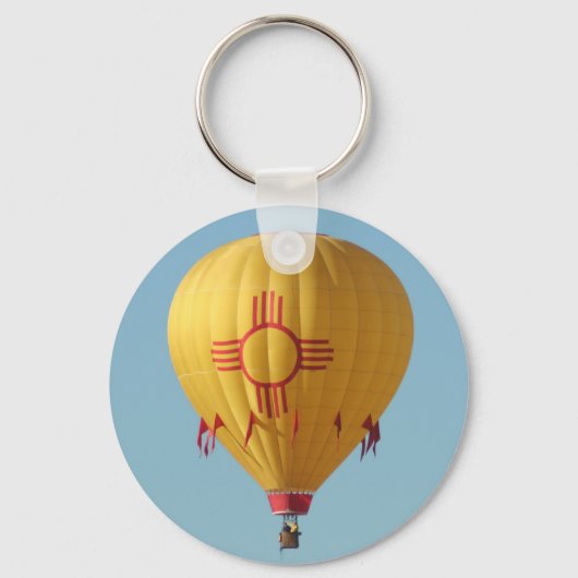 Zia Sun Symbol Hot Air Ballon Sleutelhanger (Voorkant)