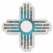 Zia Sun Symbol Sticker (Voorkant)