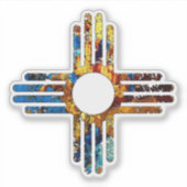 Zia Sun Symbol Sticker (Voorkant)