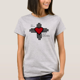 Zia Sun Symbool met hart van New Mexico T-shirt