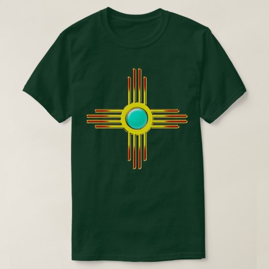 Zia Sun Zia Pueblo New Mexico Sun Symbol DD 1 T-shirt (Design voorkant)