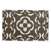 Zia Symbool en Veer Ontwerp Zuidwest Kussensloop (Achterkant-Links)