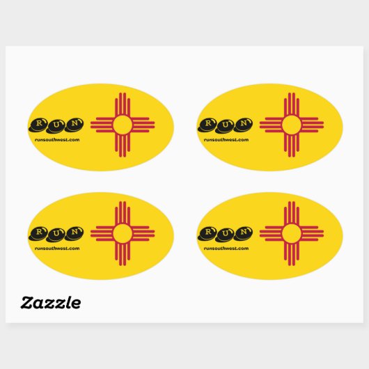 Zia Symbool Running Sticker (Vel)