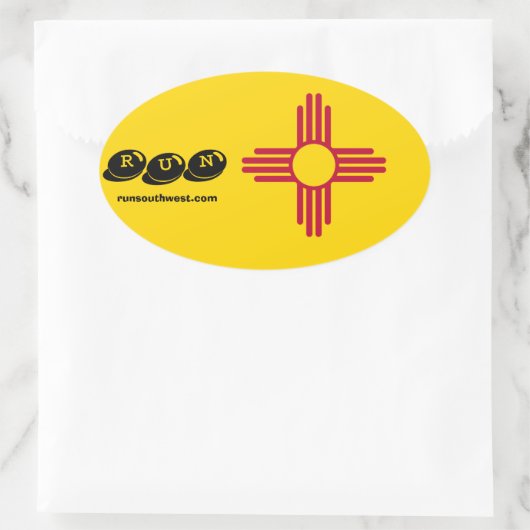 Zia Symbool Running Sticker (Tas)