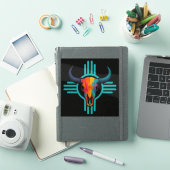 Zia Zon Stier Schedel Sticker (iPad Cover)