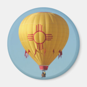 Zia zon symbool hete lucht ballon magneet