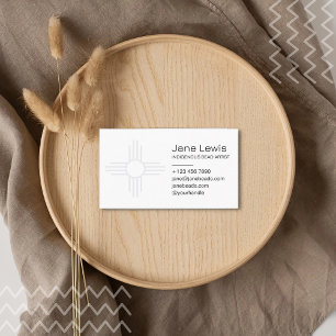 Zia zon symbool illustratie inheemse kunst visitekaartje