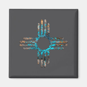 Zia-zonne-symbool van New Mexico Magneet