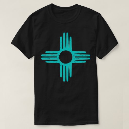 ZiaNew Mexico Turquoise T-shirt (Design voorkant)