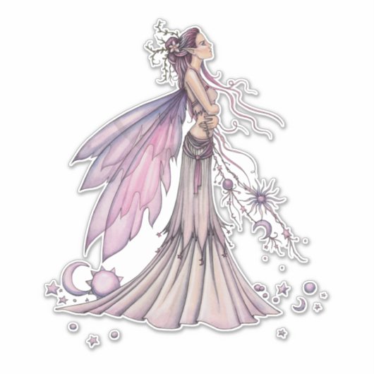 Ziarre Fairy Fantasy Art Illustratie Sticker (Voorkant)