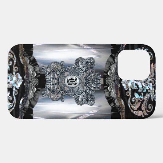 Zibacho Elegant Monogram Case-Mate iPhone Case (Achterkant (horizontaal))