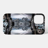 Zibacho Elegant Monogram iPhone Hoesje (Achterkant horizontaal)
