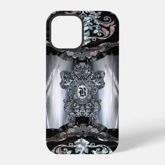 Zibacho Elegant Monogram iPhone Hoesje (Achterkant)