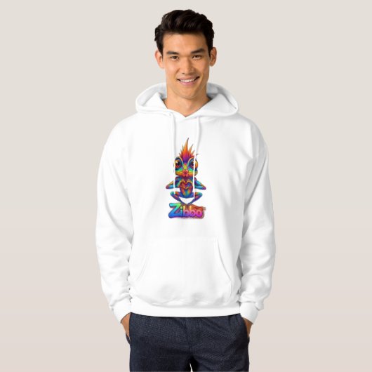 Zibbo™ Color Pop Character Hoodie (Voorkant volledig)