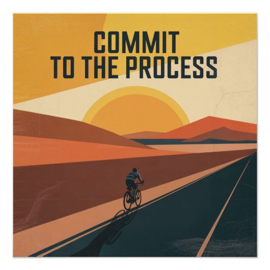 Zich aan het proces wijden perfect poster (Voorkant)