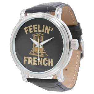 Zich Frans Vintage Guillotine voelen Horloge