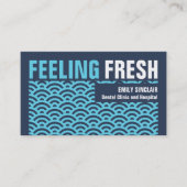 Zich fris voelen, tandartsafspraak visitekaartje (Voorkant)