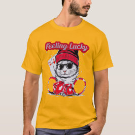 Zich gelukkig voelen - Cool Cat Casino Vibes T-shirt