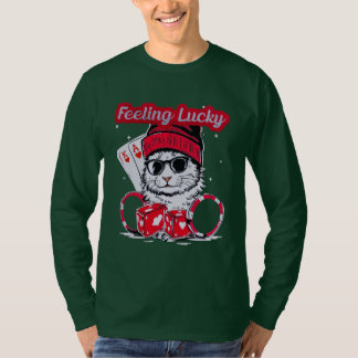 Zich gelukkig voelen - Cool Cat Casino Vibes T-shirt