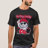 Zich gelukkig voelen - Cool Cat Casino Vibes T-shirt (Voorkant)