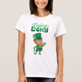 Zich gelukkig voelen St. Patrick's Day Leprechaun T-shirt
