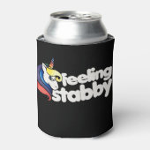 Zich gespannen voelen bij eenhoorn blikjeskoeler (Blikje Voorkant)