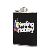 Zich gespannen voelen bij eenhoorn heupfles (Links)