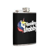 Zich gespannen voelen bij eenhoorn heupfles (Rechts)