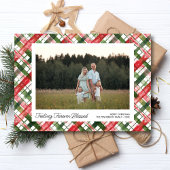 Zich gezegend voelen, leuk gespeeld kerstfoto op m feestdagenkaart